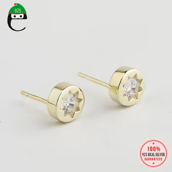 ElfoPlataSi Real 925 Sterling Silver Fashion Sweet Geometric Round CZ Charm Stud Earring For Women Wedding Fine Jewelry DA1912
ElfoPlataSi Real 925 Sterling Silver Fashion Sweet Geometric Round CZ Charm Stud Earring For Women Wedding Fine Jewelry DA1912