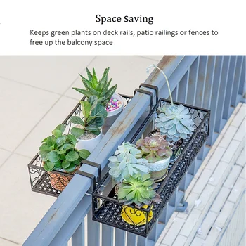 Flower Pot Stand Rack Deck Rail Flowerpot Railing Shelf Balcony Rail Planter Shelf Fence Railing Flower Pots Holder
Flower Pot Stand Rack Deck Rail Flowerpot Railing Shelf Balcony Rail Planter Shelf Fence Railing Flower Pots Holder
