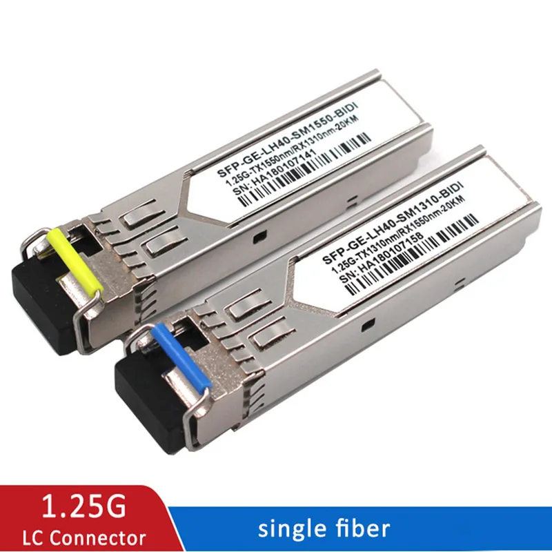 SFP Module 1.25G LC BiDi 1310nm/1550nm WDM switch SFP Transceiver module with Switch with DDM Function Compatible with Mikrotik
SFP Module 1.25G LC BiDi 1310nm/1550nm WDM switch SFP Transceiver module with Switch with DDM Function Compatible with Mikrotik