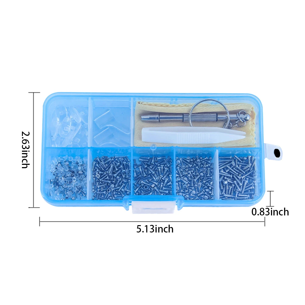 Glasses Repair Tool Set 100 Kinds of Screw Sets Sunglasses Multi-size with Tweezers Portable Glasses Repair Tool Kit Assembly
Glasses Repair Tool Set 100 Kinds of Screw Sets Sunglasses Multi-size with Tweezers Portable Glasses Repair Tool Kit Assembly