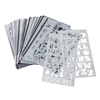 24pcs Hollow Painting Stencil Alphabet Letter Number Planner Set Stencils Journal Notebook Diary Crafting DIY Drawing Template
24pcs Hollow Painting Stencil Alphabet Letter Number Planner Set Stencils Journal Notebook Diary Crafting DIY Drawing Template