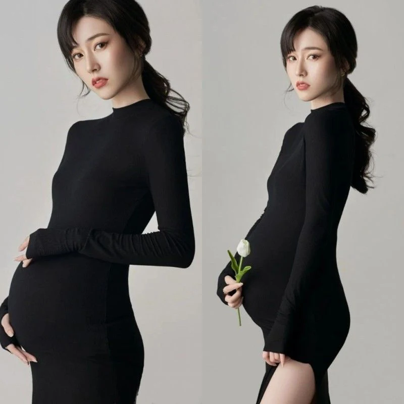 Kingbuy Pregnancy Dress Photo Shoot Baby Shower Black Full Sleeve Fashion Knitted Winter Maternity Photography Clothes
Kingbuy Pregnancy Dress Photo Shoot Baby Shower Black Full Sleeve Fashion Knitted Winter Maternity Photography Clothes