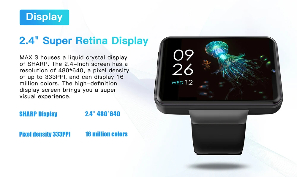 4G Android Smart Watch For Men 2.4
