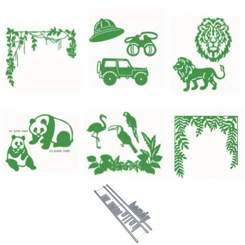Lion Panda Cars Leaves Cutting Dies for Scrapbooking Craft Die Cut Photo Album Card Making Embossing Stencil Decoration
Lion Panda Cars Leaves Cutting Dies for Scrapbooking Craft Die Cut Photo Album Card Making Embossing Stencil Decoration