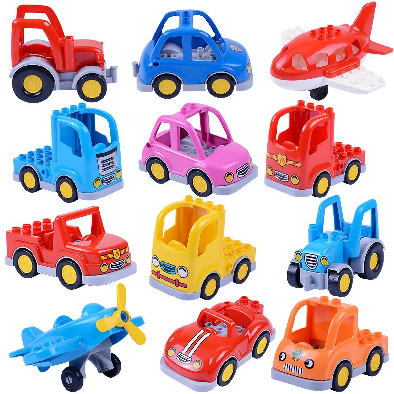 Compatible Duplos Large Particle Assembled Building Blocks Car Model Fire Truck Airplane Bulk Accessories Kids Educational Toys
Compatible Duplos Large Particle Assembled Building Blocks Car Model Fire Truck Airplane Bulk Accessories Kids Educational Toys
