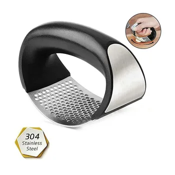 Multi-function Manual Garlic Presser Curved Garlic Grinding Slicer Chopper Stainless Steel Garlic Presses Cooking Gadgets Tools
Multi-function Manual Garlic Presser Curved Garlic Grinding Slicer Chopper Stainless Steel Garlic Presses Cooking Gadgets Tools