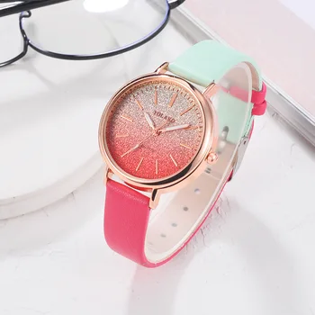 YOLAKO Leisure Art Textured Dial Women Quartz Watch Korean-style Fashion Gradient Female Pretty Dull Polish Leather Watch Strap
YOLAKO Leisure Art Textured Dial Women Quartz Watch Korean-style Fashion Gradient Female Pretty Dull Polish Leather Watch Strap