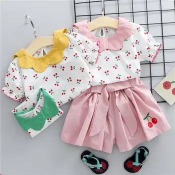 Children Cotton Baby Girls Clothes Print Flowers T-shirt Shorts 2Pcs/sets Infant Kids Fashion Toddler Tracksuits set 0-5 years 
Children Cotton Baby Girls Clothes Print Flowers T-shirt Shorts 2Pcs/sets Infant Kids Fashion Toddler Tracksuits set 0-5 years