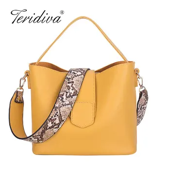 Women Bucket Bag Serpentine Wide Strap Shoulder Bag Pu Leather Female Crossbody Bags Composite Handbags Bolsa Feminina Yellow
Women Bucket Bag Serpentine Wide Strap Shoulder Bag Pu Leather Female Crossbody Bags Composite Handbags Bolsa Feminina Yellow