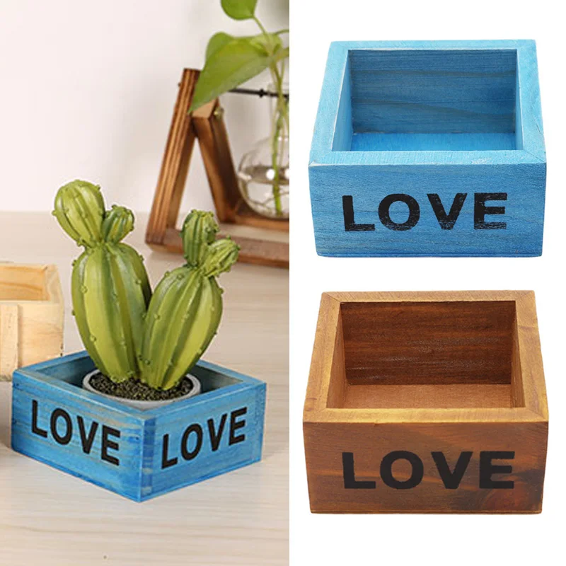LOVE Succulent Flower Pot Wooden box 10CM plant Pot Shelf Rustic Style Decoration Jewelry Flowers candy box Xmas desk Decoration
LOVE Succulent Flower Pot Wooden box 10CM plant Pot Shelf Rustic Style Decoration Jewelry Flowers candy box Xmas desk Decoration