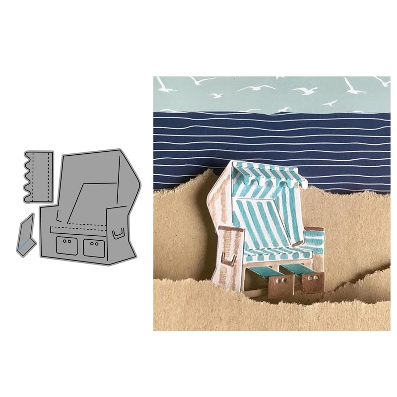 CH Beach chair New Design Craft Metal Cutting Dies Scrapbooking Album DIY Paper Card Craft Embossing Die
CH Beach chair New Design Craft Metal Cutting Dies Scrapbooking Album DIY Paper Card Craft Embossing Die