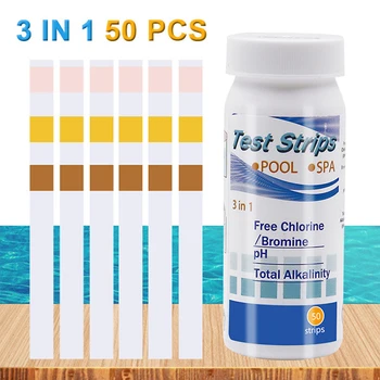 3-In-1 Swimming Pool Test Paper Residual Chlorine PH Value Alkalinity Test Strip Hot Spa Tub Water Quality Detection 100 pcs
3-In-1 Swimming Pool Test Paper Residual Chlorine PH Value Alkalinity Test Strip Hot Spa Tub Water Quality Detection 100 pcs