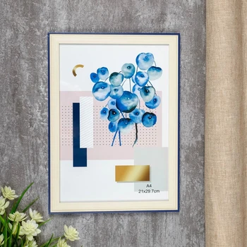 Photo frame plastic A4 format "Beige with a blue stripe" 32.3x23.6x1 cm 4441955
Photo frame plastic A4 format "Beige with a blue stripe" 32.3x23.6x1 cm 4441955