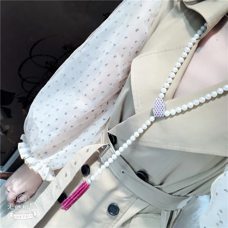 Beautiful 8-9mm white freshwater cultured pearl micro inlay zircon accessories buckle tassel pendant sweater necklace
Beautiful 8-9mm white freshwater cultured pearl micro inlay zircon accessories buckle tassel pendant sweater necklace