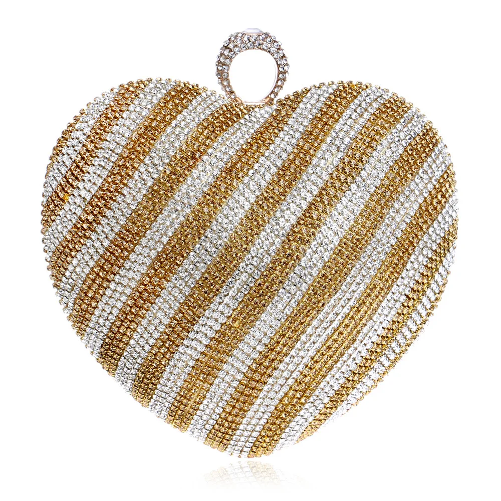 Surplus Power New Style Diamond Set Heart Shape Gradient Color Evening Bag Europe And America Fashion Bride Formal Dress Banquet
Surplus Power New Style Diamond Set Heart Shape Gradient Color Evening Bag Europe And America Fashion Bride Formal Dress Banquet