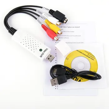 USB 2.0 Video Capture Grabber Card adapter Chipset UTV007 TV DVD VHS Audio Capture S- video USB Converter Adapter support Win7
USB 2.0 Video Capture Grabber Card adapter Chipset UTV007 TV DVD VHS Audio Capture S- video USB Converter Adapter support Win7