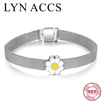 Genuine 925 Sterling Silver Enamel Flower Beads Clip Bracelet for Women fit Original Reflection Clip Charm Bracelet DIY Jewelry
Genuine 925 Sterling Silver Enamel Flower Beads Clip Bracelet for Women fit Original Reflection Clip Charm Bracelet DIY Jewelry