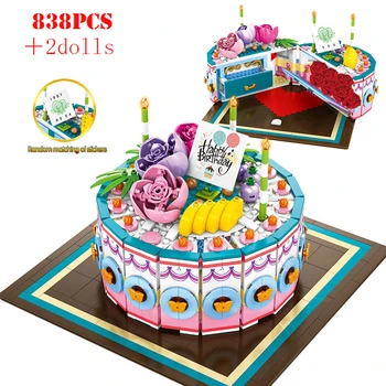 838pcs Colorful Creative Birthday Marriage Wedding Cake Building Blocks Friends Creator Technic City Bricks Children Toys Gifts
838pcs Colorful Creative Birthday Marriage Wedding Cake Building Blocks Friends Creator Technic City Bricks Children Toys Gifts