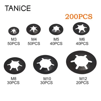 TANiCE 260Pcs M3-M12 Star Push-on Washer Nut Starlock Push-on Locking Washer Fastener Set for Children's Toy Furniture Household
TANiCE 260Pcs M3-M12 Star Push-on Washer Nut Starlock Push-on Locking Washer Fastener Set for Children's Toy Furniture Household