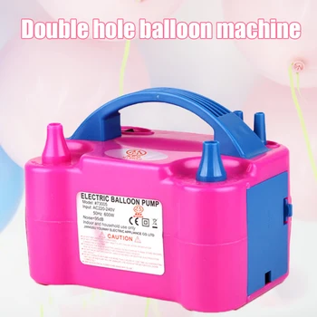 Portable Electric Balloon Inflator Pump Double Hole Nozzle Air Compressor Inflatable Electric Balloon Pump Air Blower Eu/US Plug
Portable Electric Balloon Inflator Pump Double Hole Nozzle Air Compressor Inflatable Electric Balloon Pump Air Blower Eu/US Plug