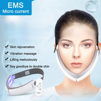 Face Lifter LED Photon Light Therapy Face Slimming Massager Beauty Skin Care Tools Anti Wrinkle Reduce Double chin Face shaper
Face Lifter LED Photon Light Therapy Face Slimming Massager Beauty Skin Care Tools Anti Wrinkle Reduce Double chin Face shaper