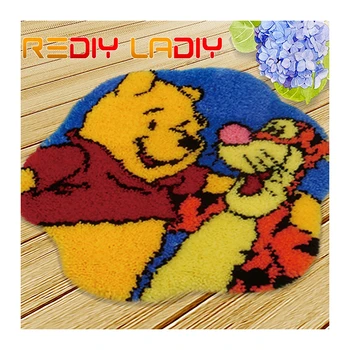 Latch Hook Rug Kits Crocheting Carpet Rug Bear Tiger Acrylic Yarn Pre-Printed Canvas Cushion Mat Crochet Tapestry Art Home Decor
Latch Hook Rug Kits Crocheting Carpet Rug Bear Tiger Acrylic Yarn Pre-Printed Canvas Cushion Mat Crochet Tapestry Art Home Decor
