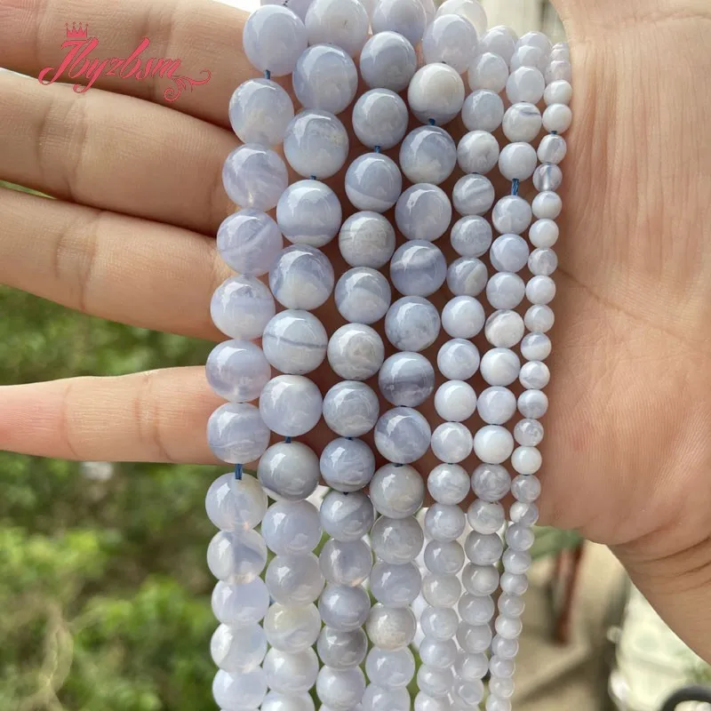 Natural Blue Chalcedony Agates Smooth Round 6/8/10mm Stone Beads For DIY Necklace Bracelets Jewelry Making 15" Free Shipping
Natural Blue Chalcedony Agates Smooth Round 6/8/10mm Stone Beads For DIY Necklace Bracelets Jewelry Making 15" Free Shipping