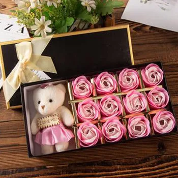 12 Soap Bear Gift Box Gift Rose Gift Small Gift Flower Decoration Fake Rose Flower Artificial Flower Bouquet Gift Festival Box
12 Soap Bear Gift Box Gift Rose Gift Small Gift Flower Decoration Fake Rose Flower Artificial Flower Bouquet Gift Festival Box