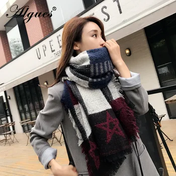 Autumn Winter Women Patchwork Warm Wool Scarf Long Tassel Star Vintage Female Blanket Scarf Pashmina Gifts for Women Streetwear
Autumn Winter Women Patchwork Warm Wool Scarf Long Tassel Star Vintage Female Blanket Scarf Pashmina Gifts for Women Streetwear