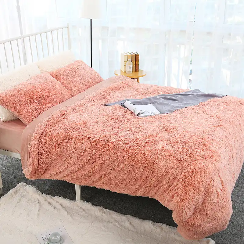 200x230cm Long Plush Sleeping Blanket King Size Soft Warm Fluffy