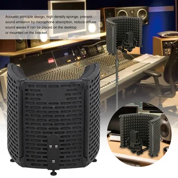 Foldable Noise Reduction Studio Adjustable Angle Recording Equipment Wind Screen Panel Filter Cover Microphone Isolation Shield
Foldable Noise Reduction Studio Adjustable Angle Recording Equipment Wind Screen Panel Filter Cover Microphone Isolation Shield