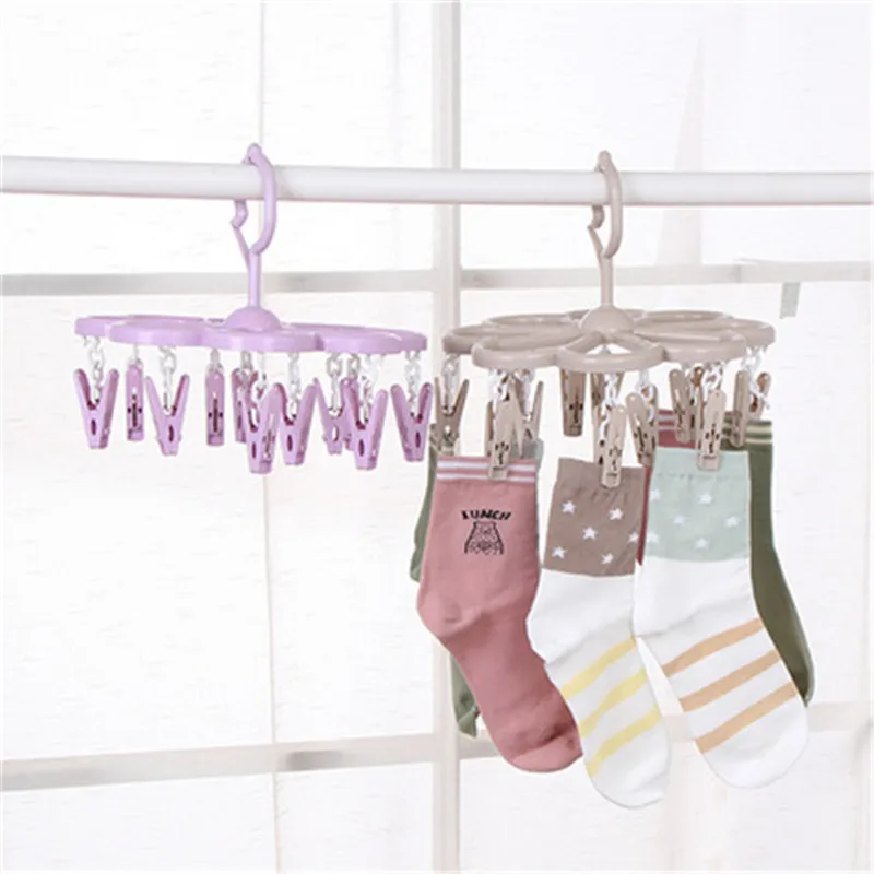 Thicken Drying Rack Plastic Multi-Clip Hanging For Underwear Hook Hanger Kids Socks Clothes Round windproof Hangers Organizer
Thicken Drying Rack Plastic Multi-Clip Hanging For Underwear Hook Hanger Kids Socks Clothes Round windproof Hangers Organizer