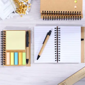 NUOLUX 4pcs Spiral Lined Notebook with Pen Notes Page Markers Personalised Notepad Sticky Pads School Office Supplies
NUOLUX 4pcs Spiral Lined Notebook with Pen Notes Page Markers Personalised Notepad Sticky Pads School Office Supplies