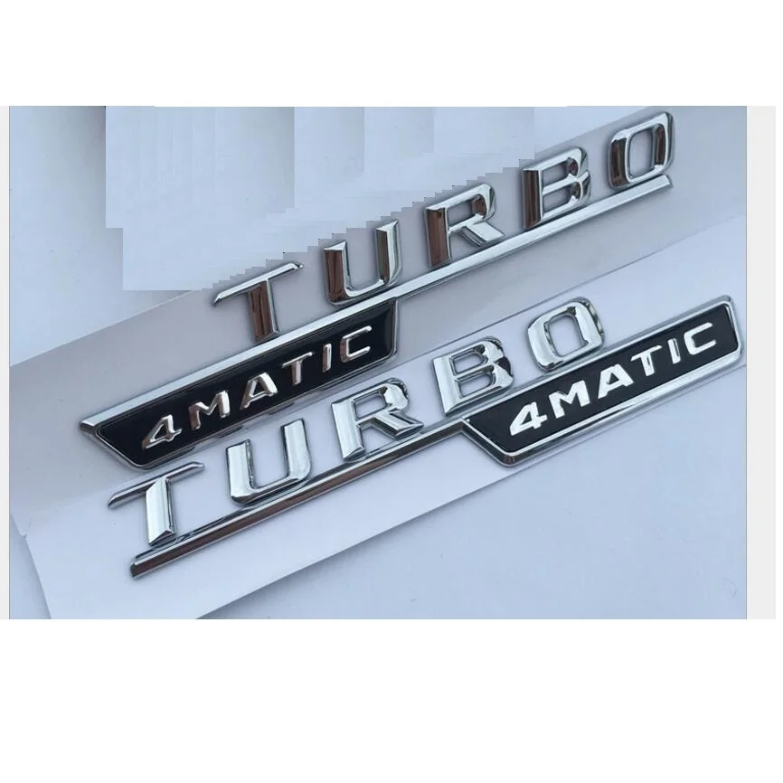 Хромированный знак TURBO 4MATIC наклейка из АБС-пластика с надписью на задний багажник