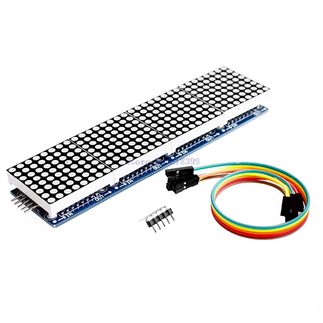 A2-- MAX7219 Dot Matrix Module For Arduino Microcontroller 4 In One Display with 5P Line
A2-- MAX7219 Dot Matrix Module For Arduino Microcontroller 4 In One Display with 5P Line