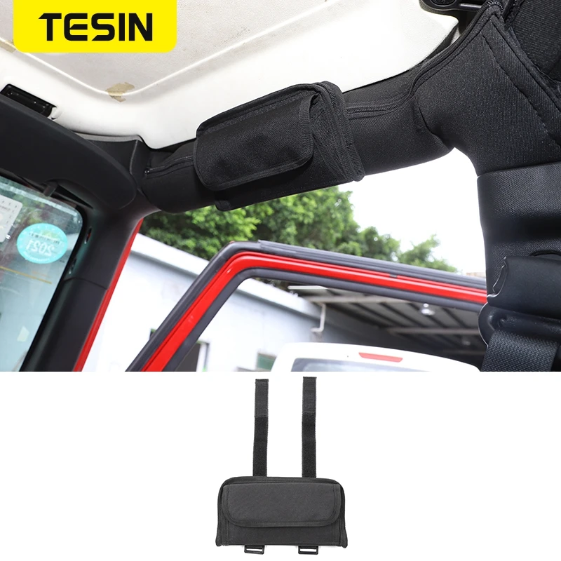 TESIN Stowing Tidying For Jeep Wrangler JK JL TJ 2018+ Multi-Function Glasses Storage Bag for Jeep Wrangler Car Accessories
TESIN Stowing Tidying For Jeep Wrangler JK JL TJ 2018+ Multi-Function Glasses Storage Bag for Jeep Wrangler Car Accessories