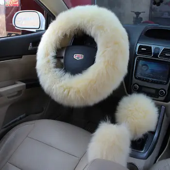 Soft Plush Spring Steering Wheel Cover Kit With Stop Lever+Hand Brake Wool Cover Winter Warm Auto Car Interior Accessory 3Pcs
Soft Plush Spring Steering Wheel Cover Kit With Stop Lever+Hand Brake Wool Cover Winter Warm Auto Car Interior Accessory 3Pcs