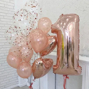 Rose Gold 1st Birthday Balloons Baby Shower 1 2 3 4 5 6 7 8 9 Years Happy Birthday Party Decorations Kids Figures Foil Balls XN
Rose Gold 1st Birthday Balloons Baby Shower 1 2 3 4 5 6 7 8 9 Years Happy Birthday Party Decorations Kids Figures Foil Balls XN