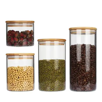 Pc Sealed Can Glass Food Storage Tank Kitchen Container Set With Bamboo Cover Glass Storage Tank Snack Multigrain Organizer
Pc Sealed Can Glass Food Storage Tank Kitchen Container Set With Bamboo Cover Glass Storage Tank Snack Multigrain Organizer