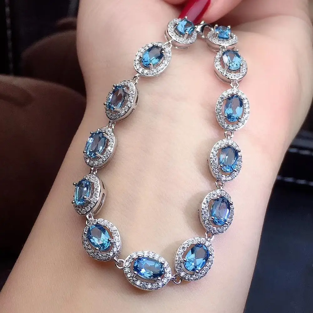 clear blue Topaz gemstone bracelet for women real 925 silver natural gem good cut birthday anniversary present New Year gift
clear blue Topaz gemstone bracelet for women real 925 silver natural gem good cut birthday anniversary present New Year gift