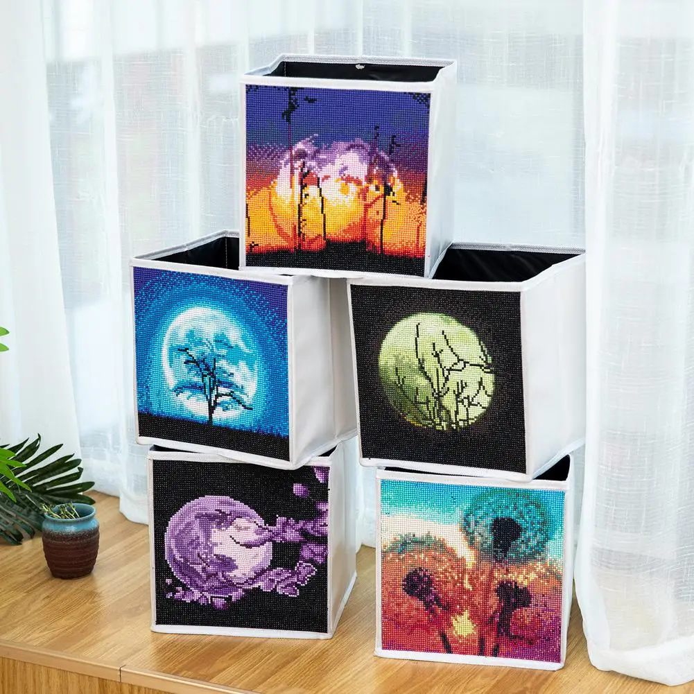 DIY Dot Diamond Painting Storage Box Set Folding Shelf Basket Storage Box Cabinet Tools Accessories Box Painting Kit
DIY Dot Diamond Painting Storage Box Set Folding Shelf Basket Storage Box Cabinet Tools Accessories Box Painting Kit