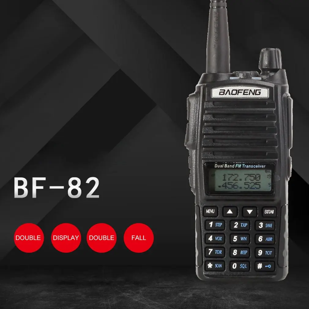 Baofeng BF-UV82 High-power Dual-band Dual-segment Self-driving Tour Walkie-Talkie FM Outdoor Car Wireless Walkie-talkie
Baofeng BF-UV82 High-power Dual-band Dual-segment Self-driving Tour Walkie-Talkie FM Outdoor Car Wireless Walkie-talkie