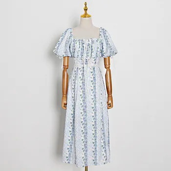 Brand Design Summer Sexy Square Collar Hollow Print High Waist Puff Sleeve Chic Split Dresses 2020 Women New Boho Party Vestidos
Brand Design Summer Sexy Square Collar Hollow Print High Waist Puff Sleeve Chic Split Dresses 2020 Women New Boho Party Vestidos