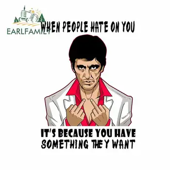 EARLFAMILY 13cm x 9.8cm for Tony Montana People Hate on You Motorcycle Car Stickers Trunk Waterproof Decal Refrigerator Graphics
EARLFAMILY 13cm x 9.8cm for Tony Montana People Hate on You Motorcycle Car Stickers Trunk Waterproof Decal Refrigerator Graphics
