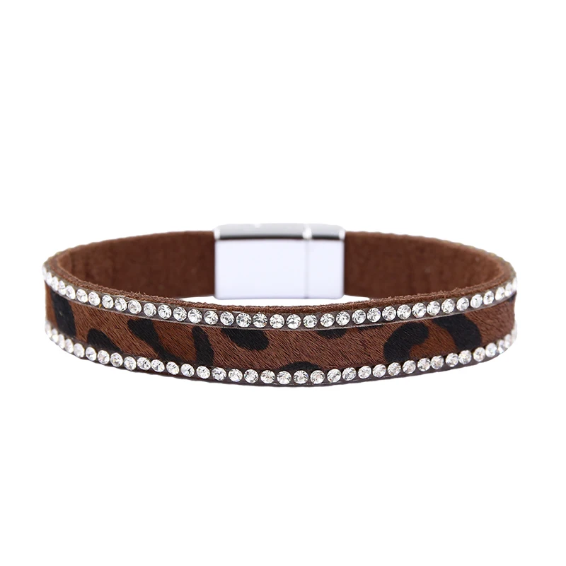 Leopard Bracelet For Women Vintage Rhinestone Charm Bracelets Bohemia Magnetic Clasp Wristband bijoux
Leopard Bracelet For Women Vintage Rhinestone Charm Bracelets Bohemia Magnetic Clasp Wristband bijoux