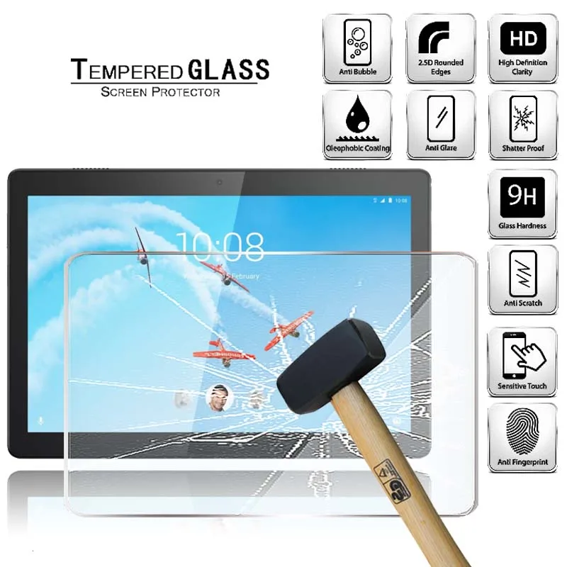 Tablet Tempered Glass Screen Protector Cover for Lenovo Tab M10 HD Anti-Screen Explosion-Proof Breakage Tempered Film
Tablet Tempered Glass Screen Protector Cover for Lenovo Tab M10 HD Anti-Screen Explosion-Proof Breakage Tempered Film