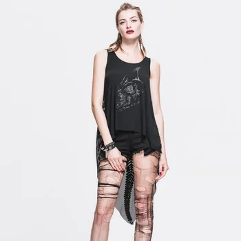 Devil Fashion Women's Gothic Rivets Hollow Out Irregular MeshTransparent Sexy Summe Vest
Devil Fashion Women's Gothic Rivets Hollow Out Irregular MeshTransparent Sexy Summe Vest