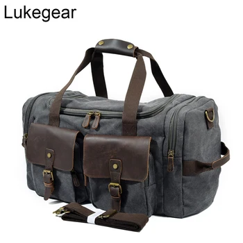 Lukegear Oil Wax Canvas Travel Bags Waterproof Duffel Pack Vintage Weekender Overnight Bag for Sport
Lukegear Oil Wax Canvas Travel Bags Waterproof Duffel Pack Vintage Weekender Overnight Bag for Sport