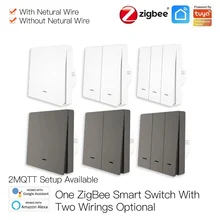 Tuya ZigBee Smart Light Switch No Neutral Wire No Capacitor Needed SmartLife APP Remote Control Support Alexa Google Home 2MQTT
Tuya ZigBee Smart Light Switch No Neutral Wire No Capacitor Needed SmartLife APP Remote Control Support Alexa Google Home 2MQTT