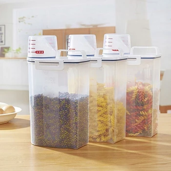 Food Jars Storage Kitchen Food Cereal Grains Bean Rice Storage Container Box with Pour PP Material
Food Jars Storage Kitchen Food Cereal Grains Bean Rice Storage Container Box with Pour PP Material